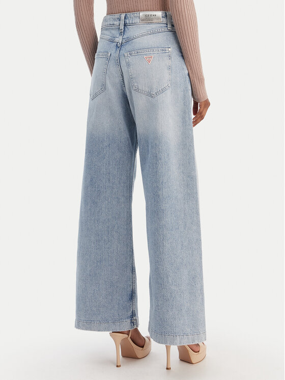 Guess Guess Blugi W6RA1C D6833 Albastru Wide Leg