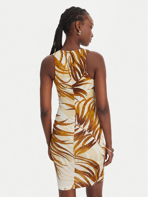 Just Cavalli Just Cavalli Abito da cocktail 80PAO9A7 JS560 Giallo Slim Fit