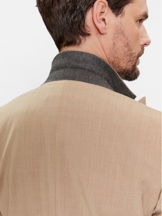 HUGO Hugo Kostiumas Hesten 50509390 Smėlio Extra Slim Fit