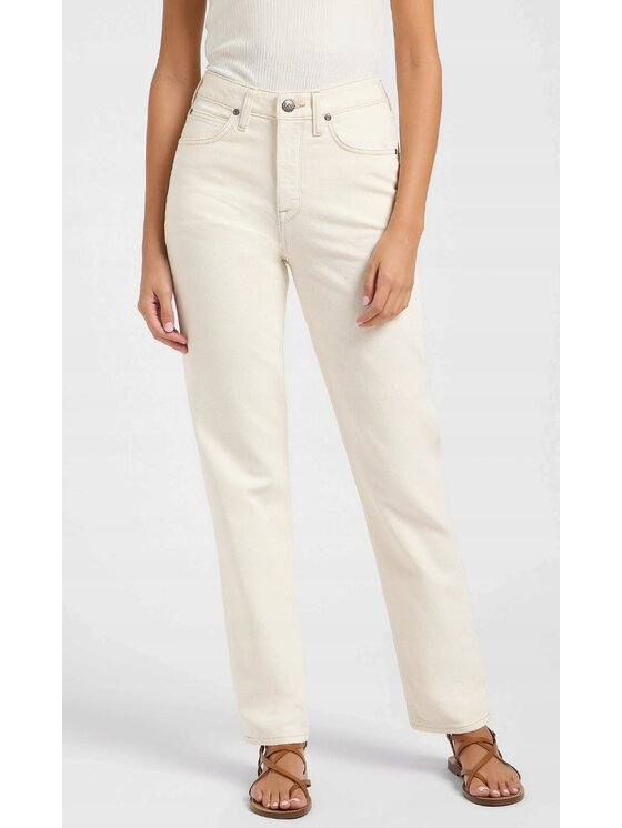 Lee Lee Jeansy Carol Biały Mom Fit