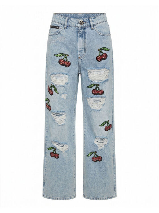 PHILIPP PLEIN PHILIPP PLEIN Jeansy 31765 Niebieski Skater Fit