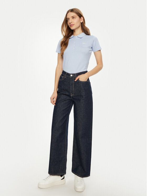 Guess Guess Polokošeľa W5RP47 KARS2 Modrá Regular Fit