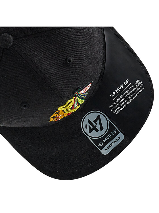 47 Brand 47 Brand Καπέλο Jockey Nhl Chicago Blackhawks H-CLZOE04WBP-BKB Μαύρο