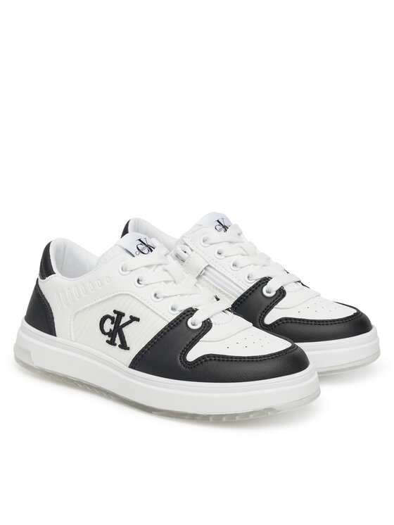 Calvin Klein Jeans Calvin Klein Jeans Laisvalaikio batai Low Cut Lace-Up Sneaker V3X9-82093-1697 M Balta