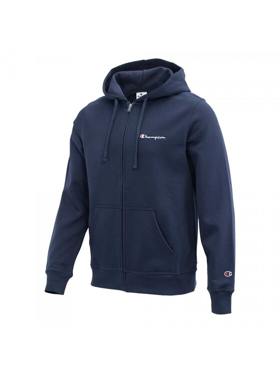 Champion Champion Bluza Full Zip Hoodie Sweatshirt Granatowy Regular Fit