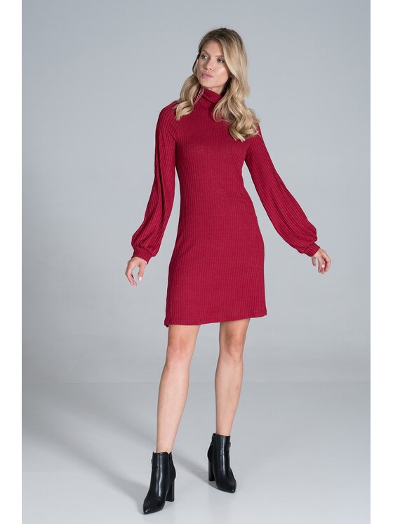 FIGL FIGL Šaty M831 Červená Regular Fit