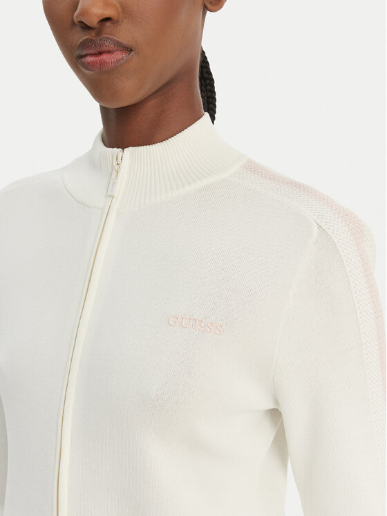 Guess Guess Strickjacke V6GR12 Z0752 Weiß Regular Fit