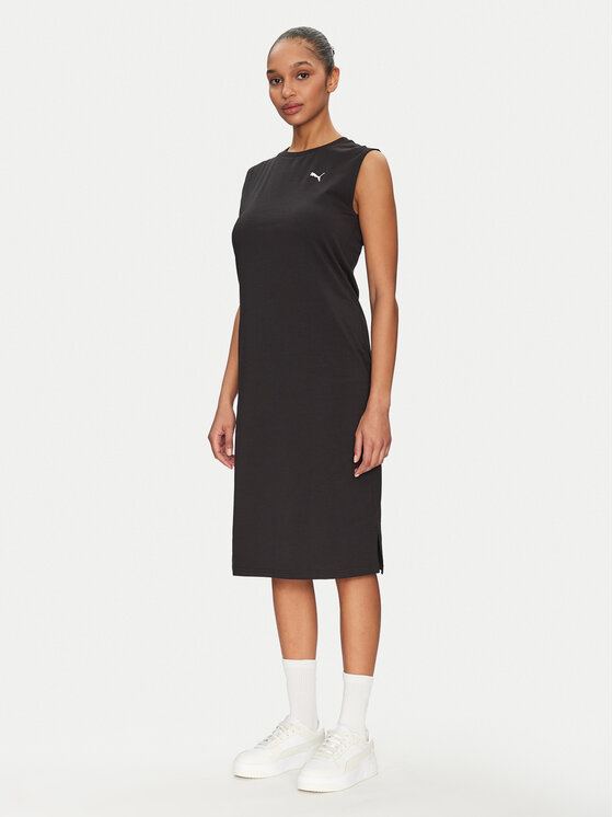 Puma Puma Повсякденна сукня Ess 685643 Чорний Slim Fit