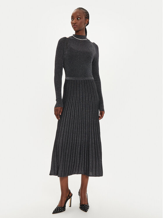 PINKO PINKO Úpletové šaty Ismaele Abito 104443 A28U Černá Regular Fit