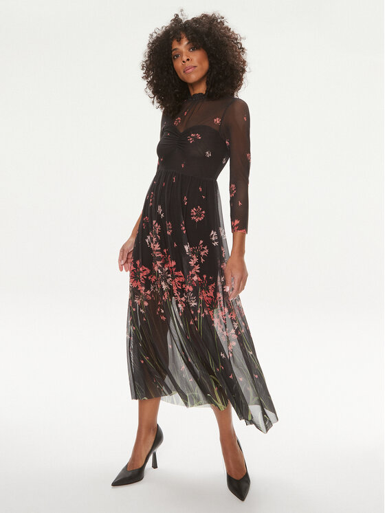 Ted Baker Vestito estivo Susenaa 272885 Nero Regular Fit Modivo