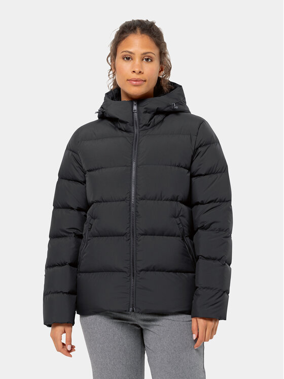 Jack Wolfskin Dūnu jaka Frozen Palace Jacket 1204913 Melns Regular Fit