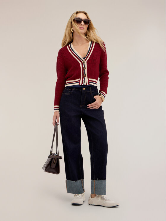 Motivi Motivi Maglione M437W004030N0Z6 Bordeaux Regular Fit