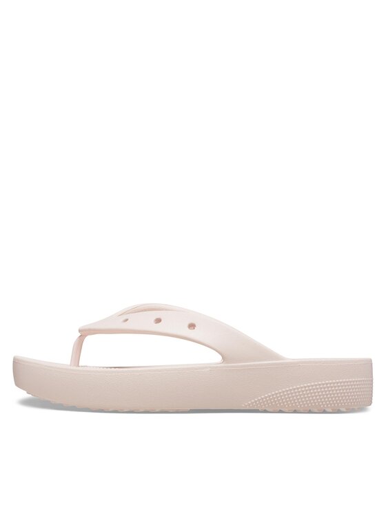 Crocs Crocs Šlepetės per pirštą Classic Platform Flip W 207714 Rožinė