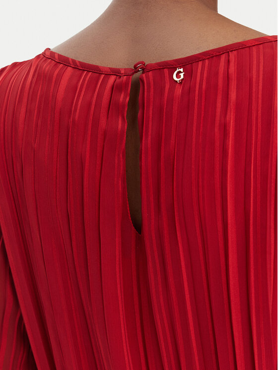 Guess Guess Sukienka codzienna W6RK37 WJ712 Czerwony Regular Fit