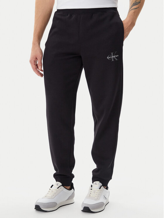 Calvin Klein Jeans Calvin Klein Jeans Teplákové kalhoty LV040BM802 Černá Regular Fit