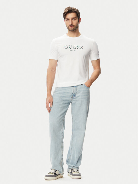 Guess Guess T-shirt M4YI38 J1314 Bianco Regular Fit