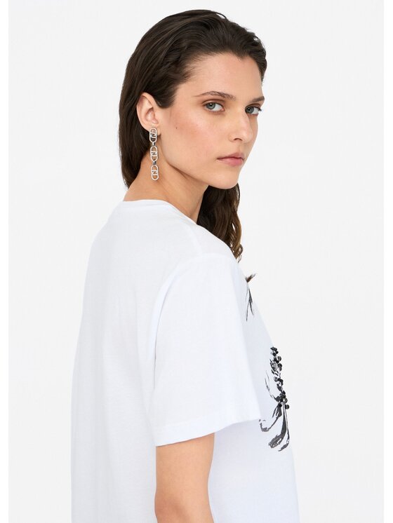 Liu Jo Liu Jo T-shirt CF5382J6308W9992 Bianco Regular Fit