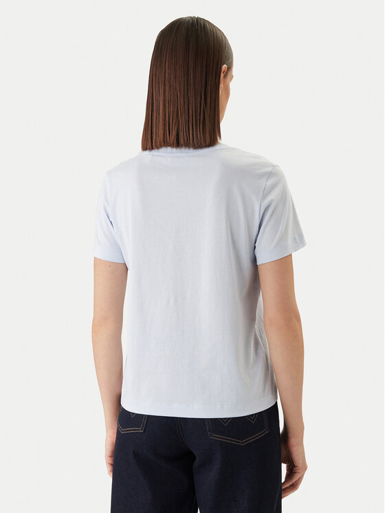 Gant Gant Тишърт 4200750 Светлосиньо Slim Fit