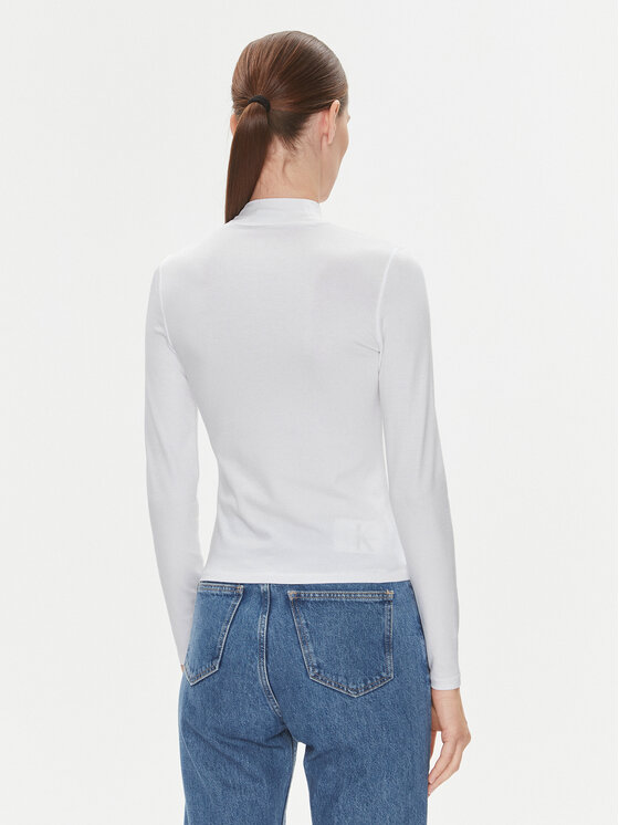 Calvin Klein Calvin Klein Rollkragenpullover K20K206067 Weiß Slim Fit