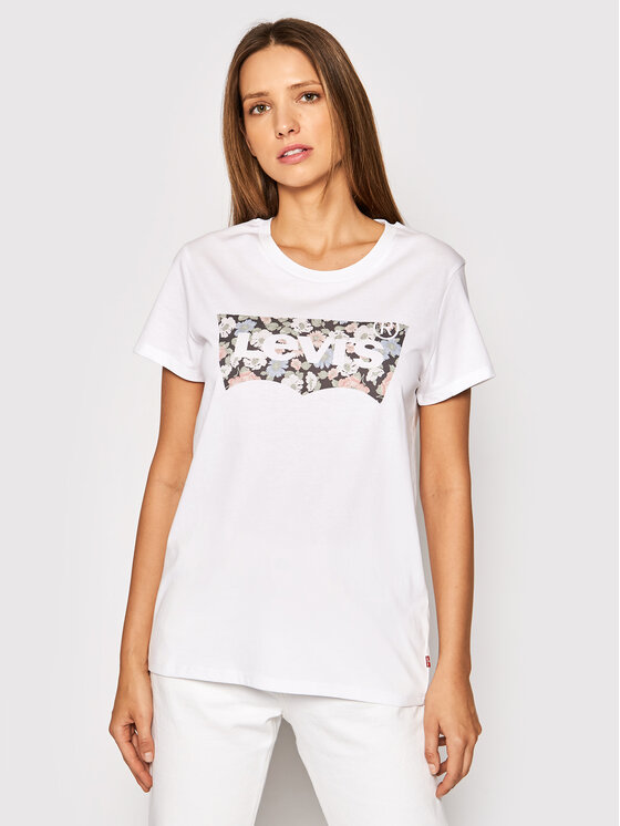 T-shirt Perfect Tee 17369-1635 Bianco Regular Fit