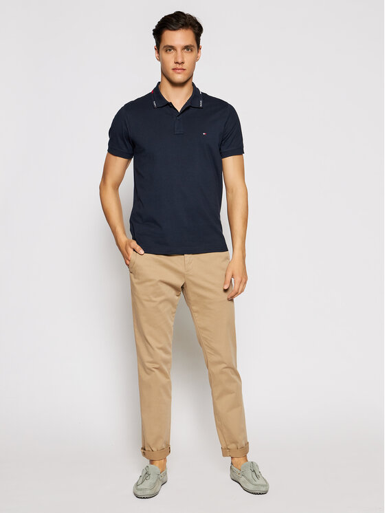 Tommy Hilfiger Polo marškinėliai 1985 Collar MW0MW17790 Tamsiai mėlyna Slim  Fit • Modivo.lt