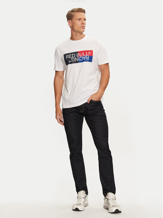 Pepe Jeans Pepe Jeans Majica Red Bull Racing RM500001 Bela Regular Fit