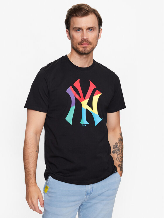 T-shirt New York Yankees Fractal '47 Echo Tee Nero...