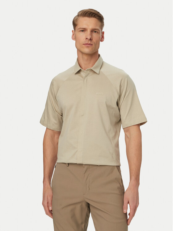 BOSS BOSS Cămașă Excurse S 50554450 Bej deschis Regular Fit