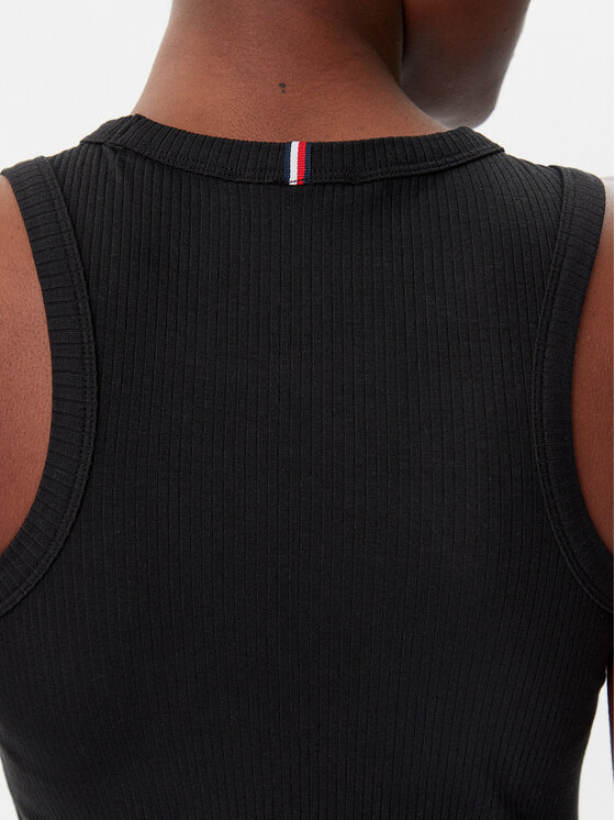 Tommy Hilfiger Tommy Hilfiger Poletna obleka WW0WW38838 Črna Slim Fit