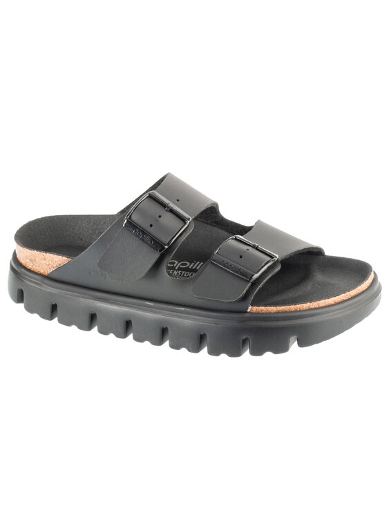 Klapki, rozmiar 41, Czarne, Birkenstock Arizona Papillio Chunky BF