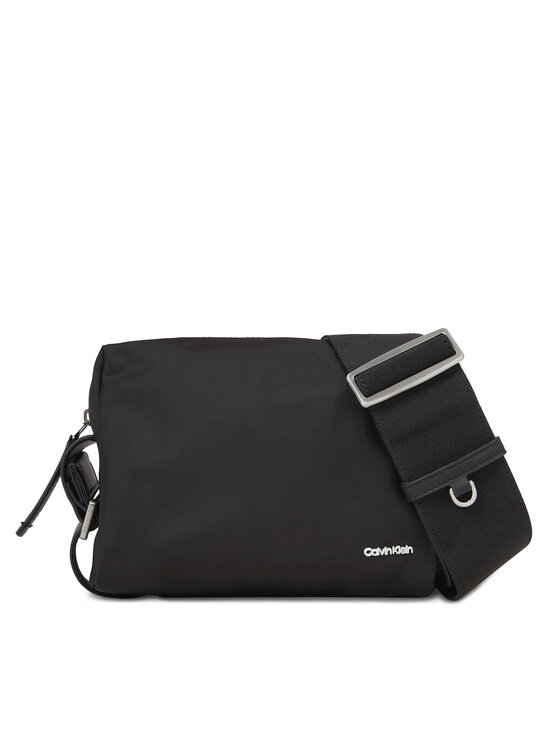 Geantă Calvin Klein Wide Strap Nylon Camera Bag K60K611071 Negru