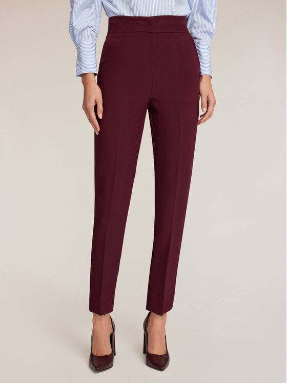 Motivi Motivi Pantaloni di tessuto P286Q104417N036 Bordeaux Boy Fit