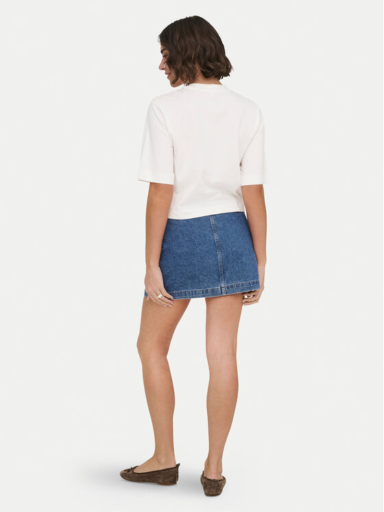ONLY ONLY Tričko Vega 15375753 Krémová Regular Fit