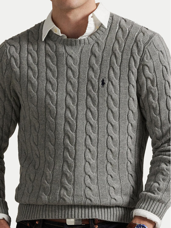 Polo Ralph Lauren Polo Ralph Lauren Pulover 710775885013 Gri Regular Fit