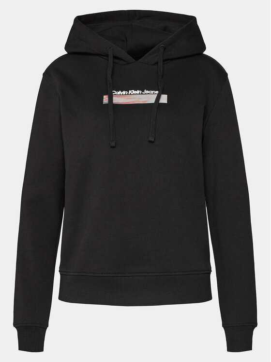 Calvin Klein Jeans Calvin Klein Jeans Sweatshirt Diffused J20J223267 Schwarz Regular Fit