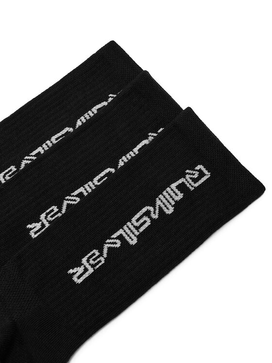 Quiksilver Quiksilver Hosszú zoknik AS_QUIKSILVER_100W_SS25 (3-PACK) Fekete