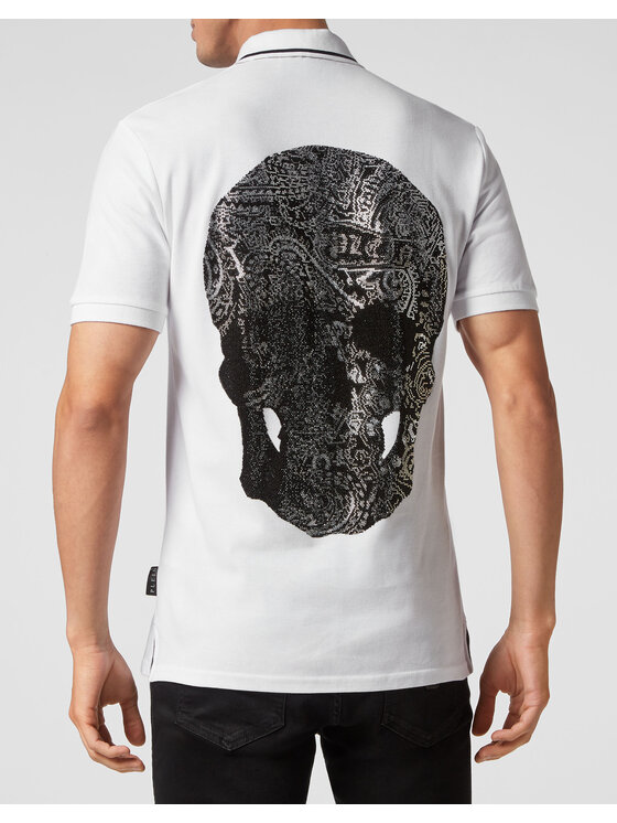 PHILIPP PLEIN PHILIPP PLEIN Polokošile 6041 Bílá Slim Fit