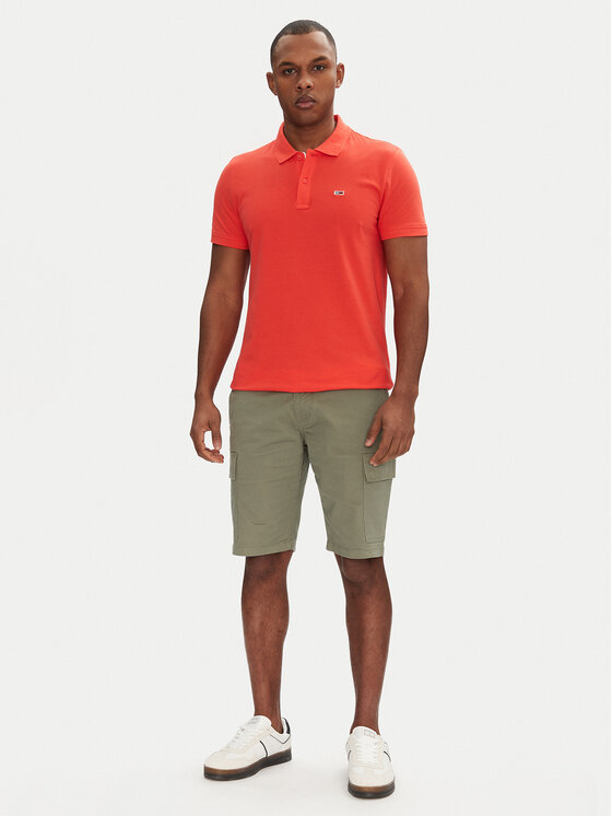 Tommy Jeans Tommy Jeans Polo DM0DM20676 Crvena Slim Fit