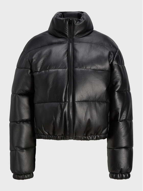 JJXX JJXX Ādas imitācijas jaka Cline Faux 12218550 Melns Regular Fit