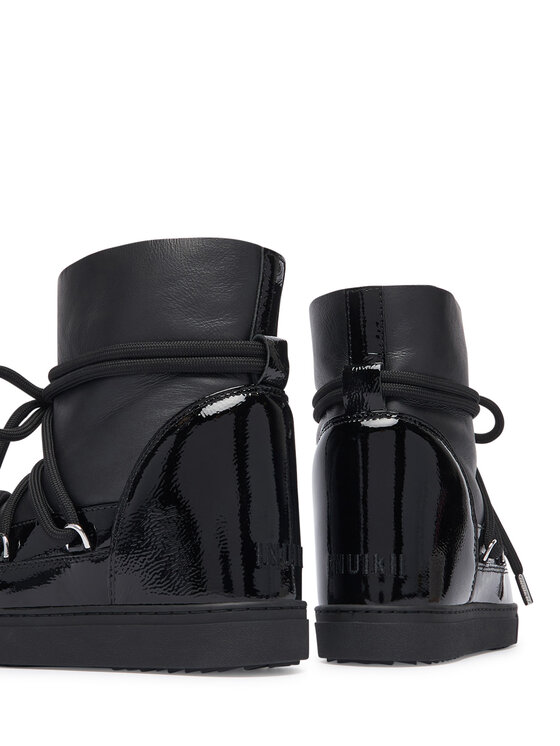 Inuikii Inuikii Stivali da neve Gloss Wedge 1001.004.0052 Nero