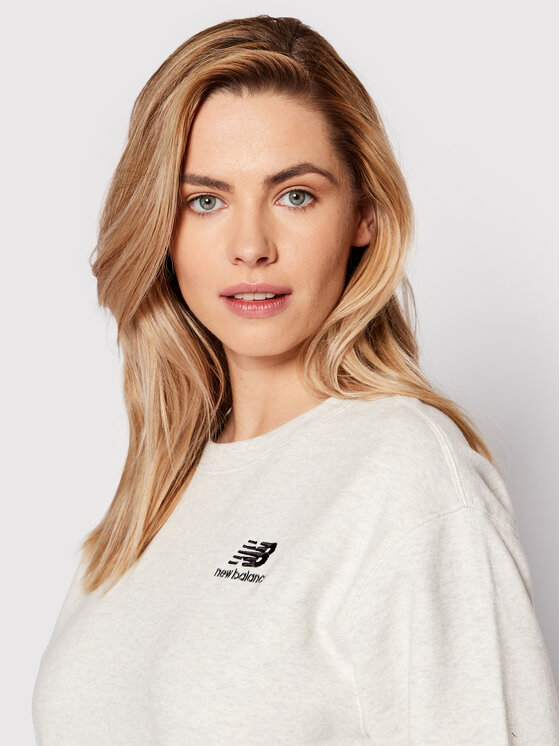 New Balance New Balance Sweatshirt Unisex UT21501 Grau Relaxed Fit