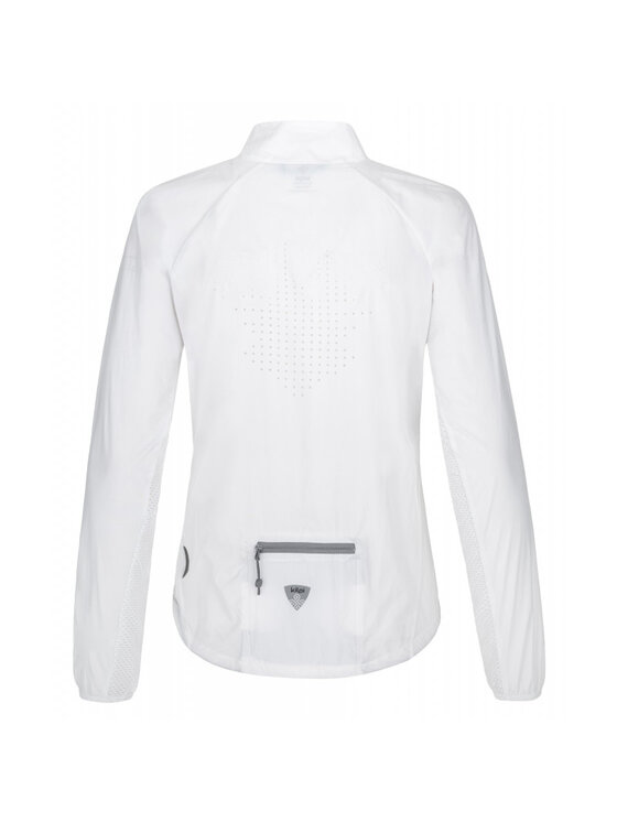KILPI KILPI Kurtka do biegania TIRANO Biały Slim Fit