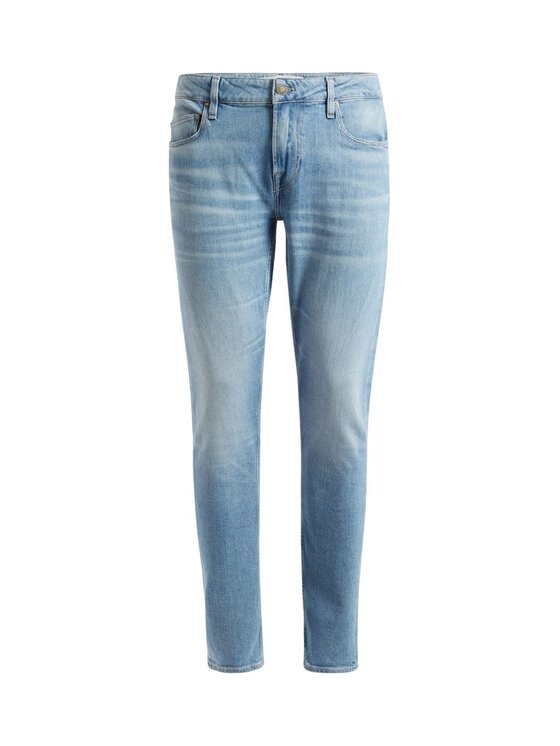 Guess Guess Jeansy GUESS Jeans Uomo M2YA27 D4Q43 2CRL Blu Beżowy Standard Fit