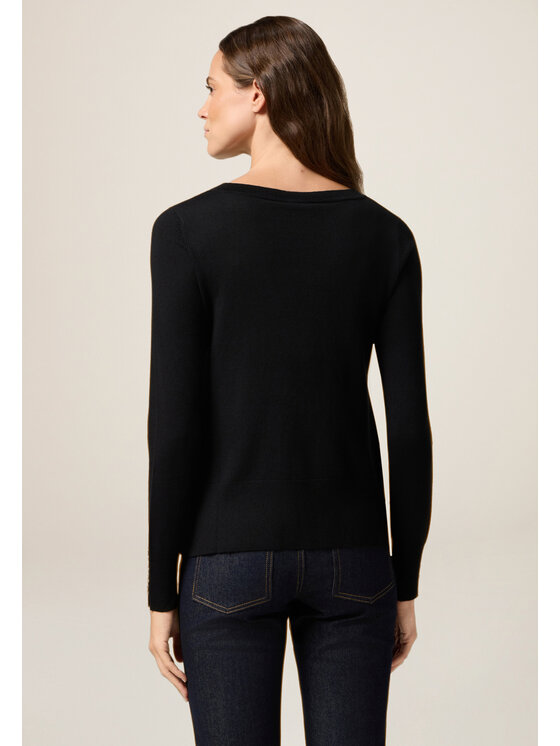 Oltre Oltre Cardigan M288J105146N033 Nero Slim Fit