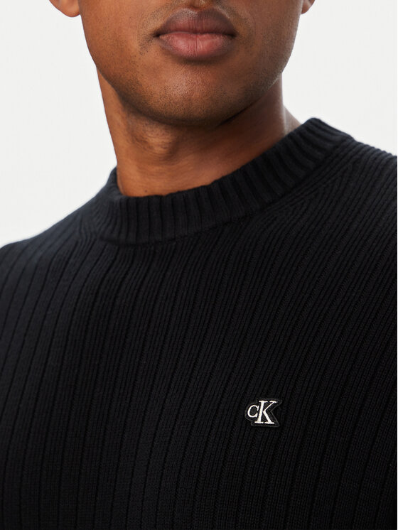 Calvin Klein Jeans Calvin Klein Jeans Sweter LV04RH328G Czarny Regular Fit