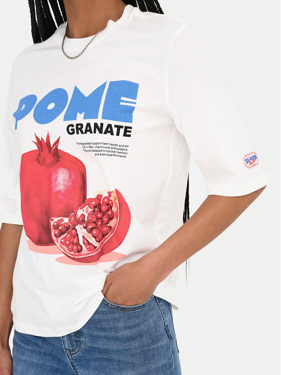 ONLY ONLY Тишърт Phoebe 15351369 Бял Regular Fit