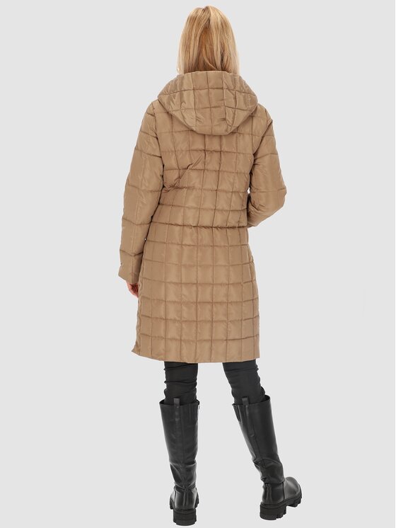 Perso Perso Dámska bunda BLH230015F Béžová Regular Fit