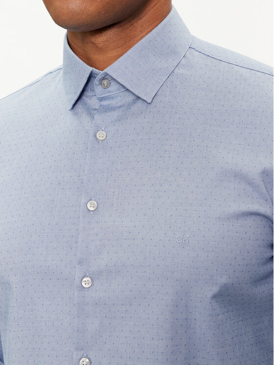 Calvin Klein Calvin Klein Koszula K10K112305 Niebieski Slim Fit