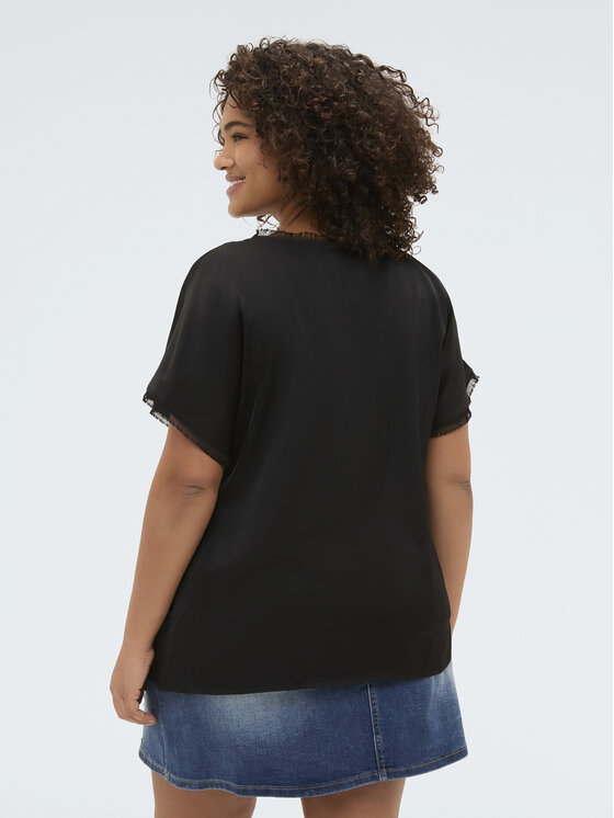 Fiorella Rubino Fiorella Rubino Bluzka 2009L000666N033 Czarny Regular Fit