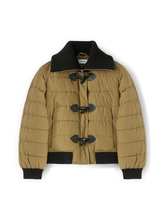 Motivi Motivi Giubbotto piumino F068Q000713N015 Verde Regular Fit